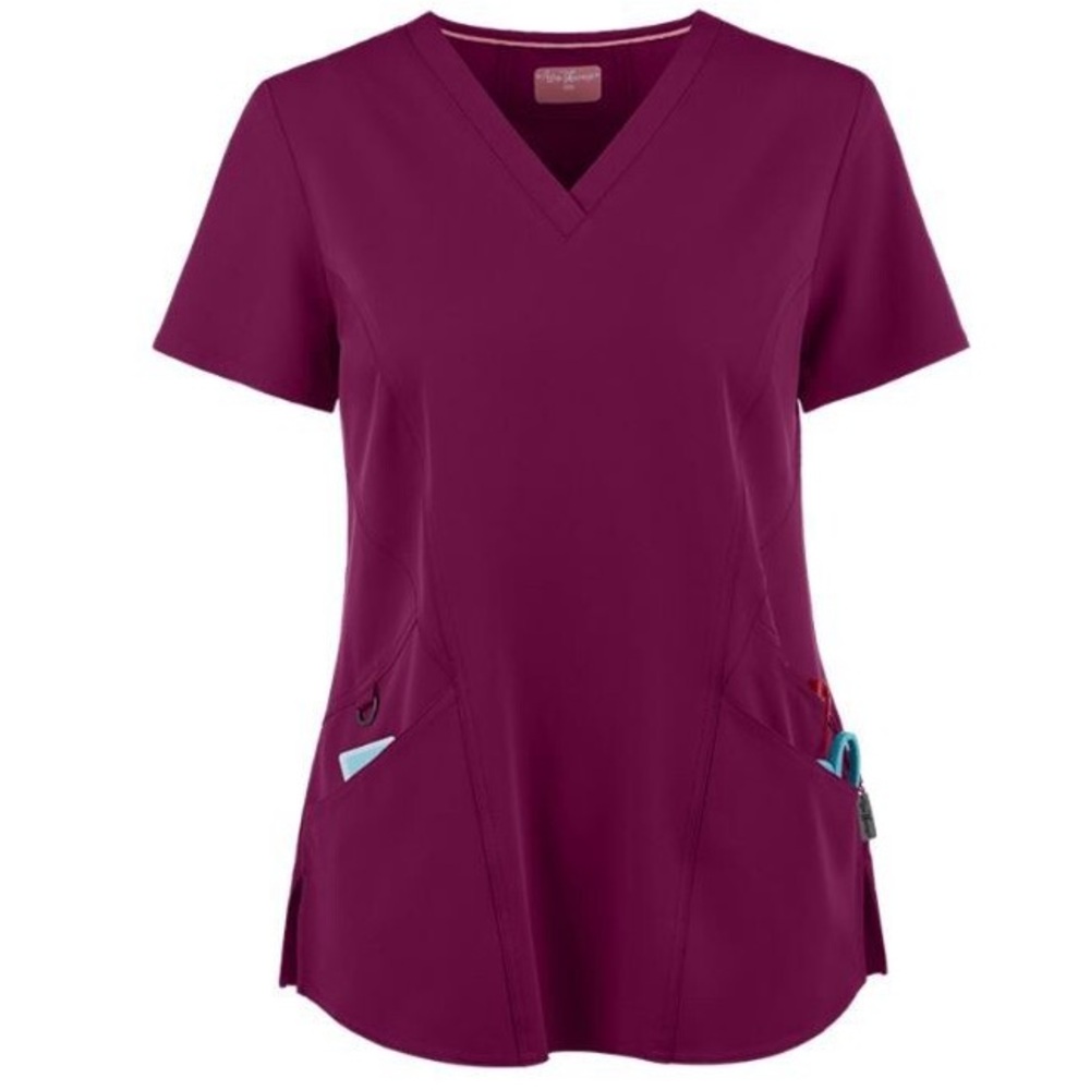 Women’s Ava Therese Scrub Set (Top and Bottom) in Wine